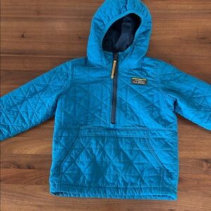 L.L. Bean Blue Quilted Pullover